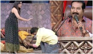 Rashmi Gautam : Rashmi Gautam Blessing to Rocking Rakesh in Extra Jabardasth Show