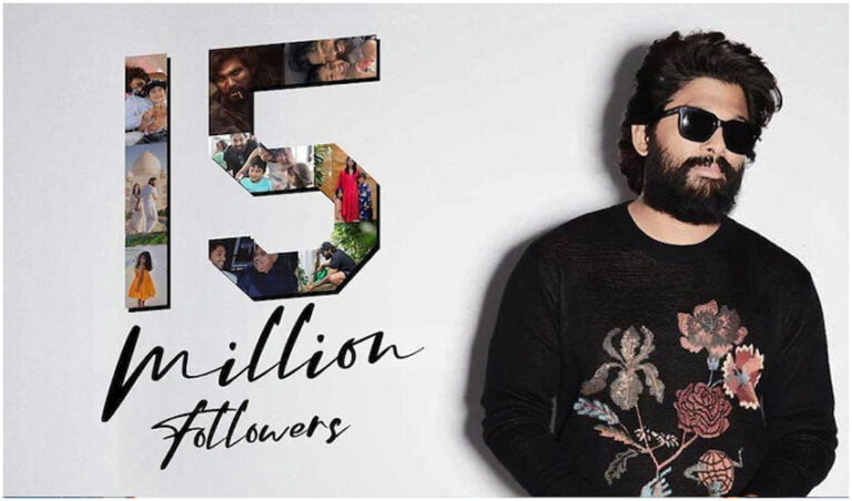 allu arjun 15 million followers in instagram