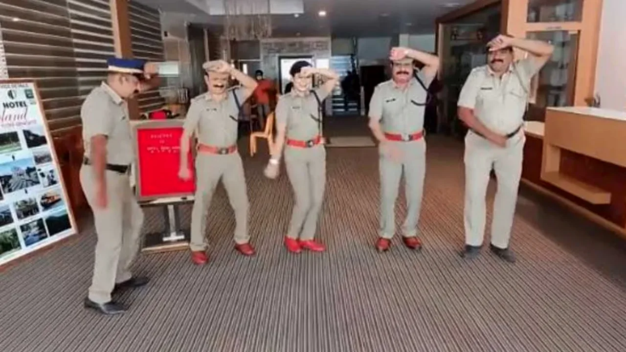 Kacha Badam Song : Cops Dance for Kacha Badam Song, Video Goes Viral