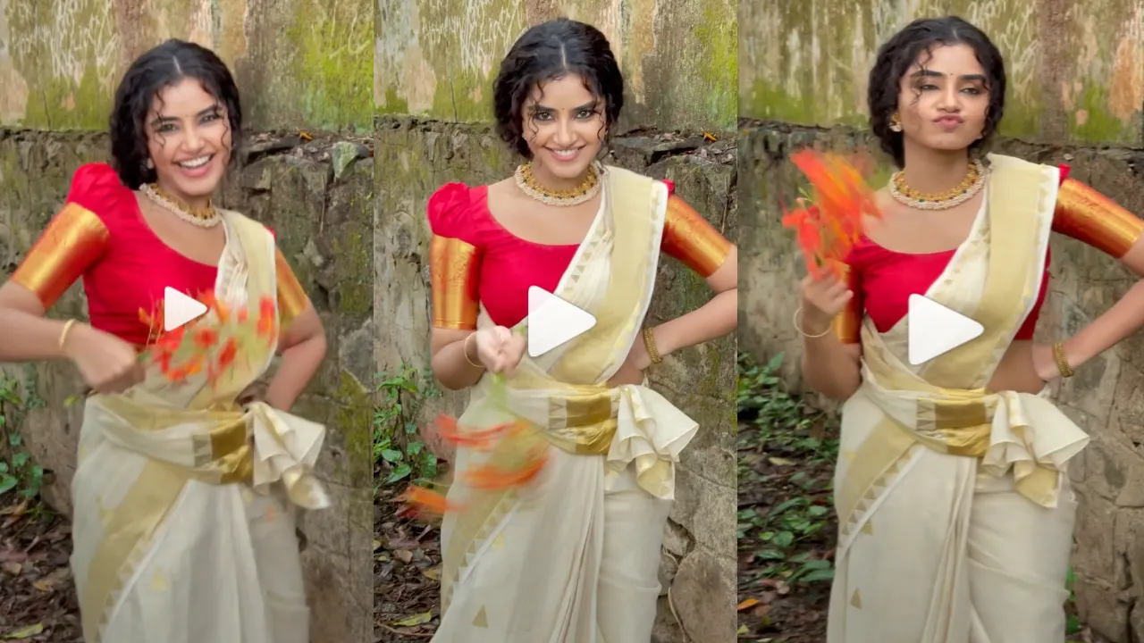 Anupama Parameswaran Dance In White Saree With Cute Expressions, Instagram Video Goes Viral