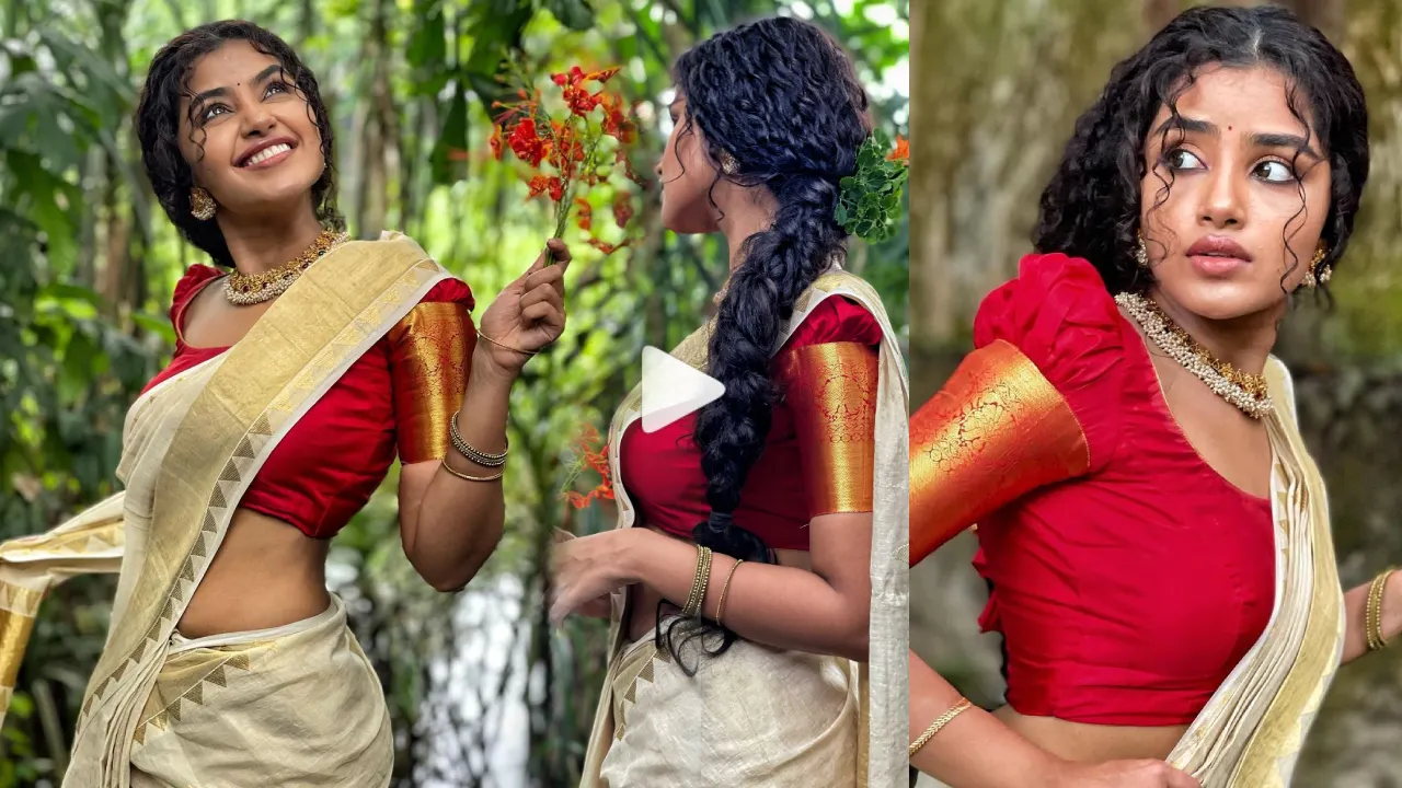 Anupama Parameswaran Dance In White Saree With Cute Expressions, Instagram Video Goes Viral