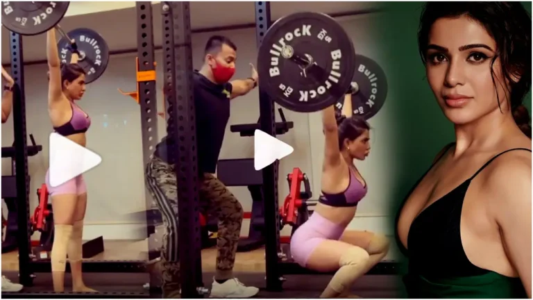 Samantha : Actress Samantha Gym Workouts Video Viral, Sam Fans Funny Reactions