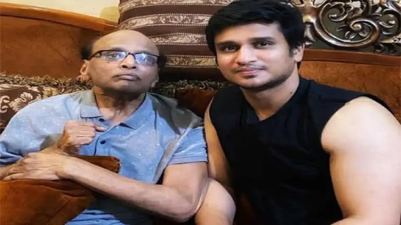 Tollywood young hero nikhil father passed away