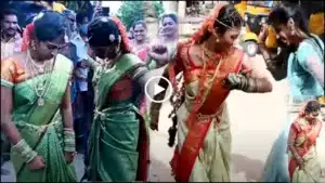 Wedding Dance : Brides with Groom Theenmar Dance on Roadside After Wedding Video Viral, Social Media