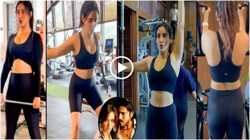 ram-charan-heroine-neha-sharma-gym-workout