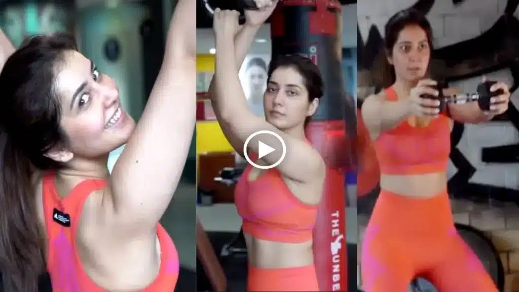 Rashi khanna work out video goes to viral