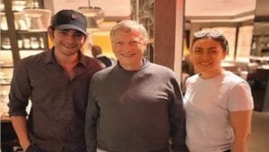 Mahesh babu and namratha shirdhkar met bill gates in new york