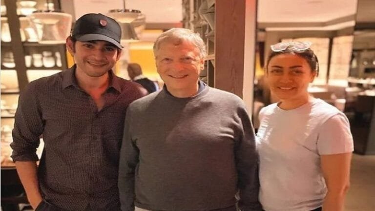 Mahesh babu and namratha shirdhkar met bill gates in new york