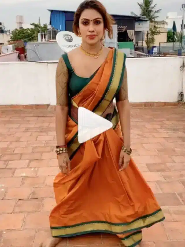 చీరకట్టులో యువతి మాస్ డ్యాన్స్‌.. పిచ్చెక్కిస్తోందిగా..!