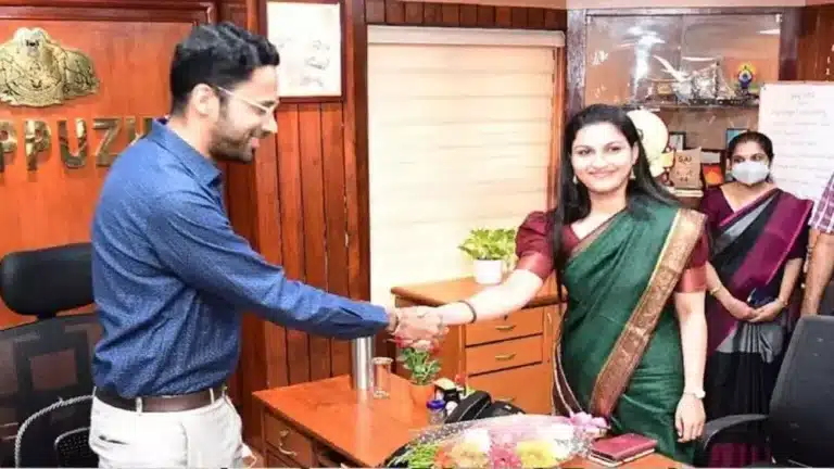 Alappuzha Collector : Kerala Husband takes over as Alappuzha collector from wife