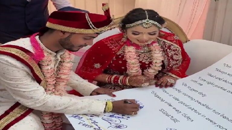 Contract wedding goes viral