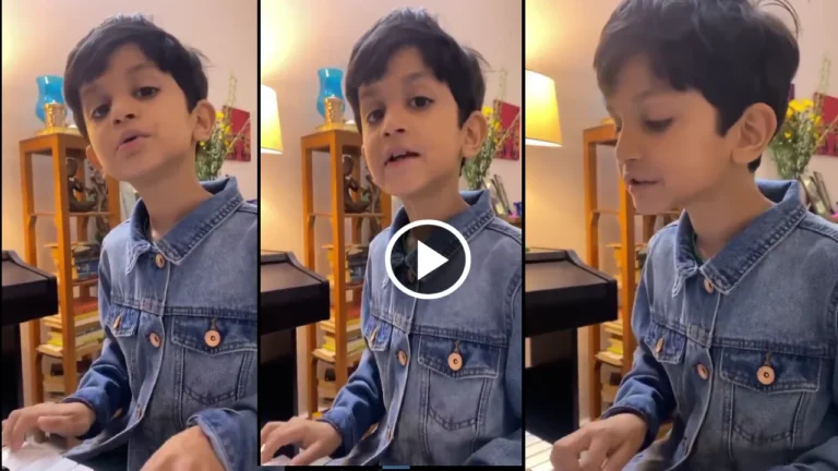 Gulabi Aankhen Kid Plays Keyboard and Singing Mere Mehboob Qayamat Hogi Song, Video Goes Viral