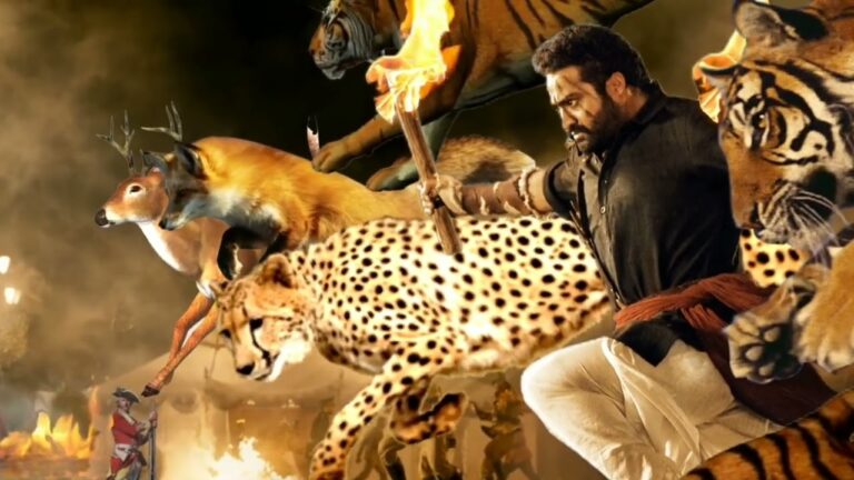 How to created ntr fight with cheetah in RRR movie