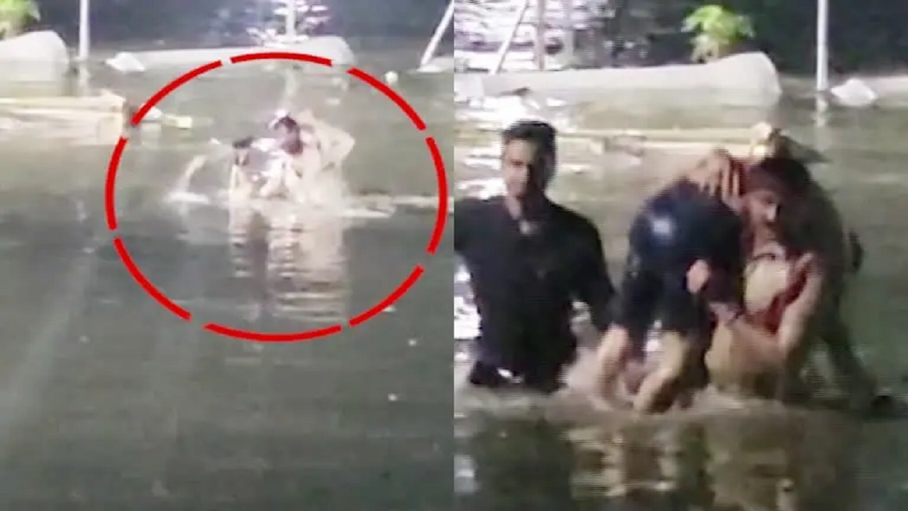 Police officer saved a youngman from musi river