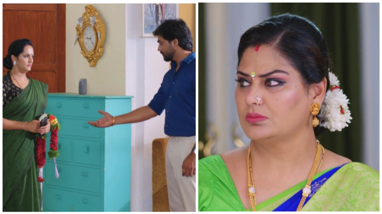 Sakshi and Vasudhara get into an argument in todays guppedantha manasu serial episode