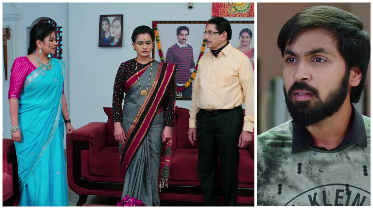 Soundarya and her family welcome Sourya to their house in todays karthika deepam serial episode