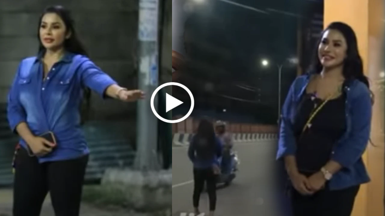 Sri Reddy Stops biker on Road in Midnight Chennai Video Goes Viral on Social Media