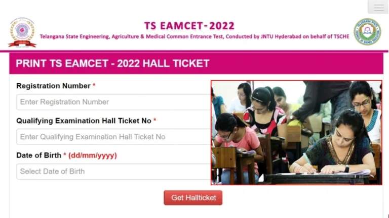 TS EAMCET Hall Tickets Can Download from Direct Link of eamcet.tsche Website