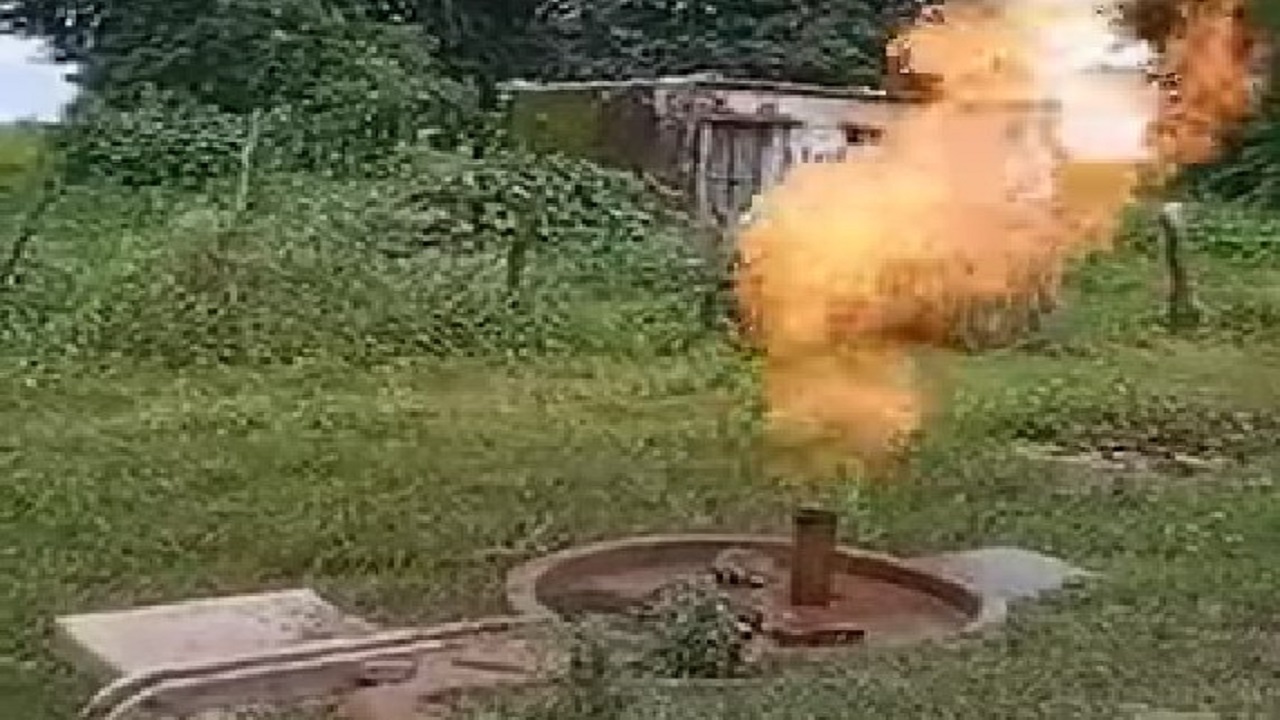 Fire is coming from the water pump instead of water