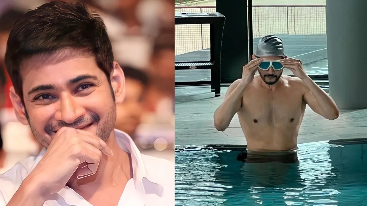 Mahesh Babu Six Pack Look with out Shirt in Swimming Pool Photo Viral on Social Media