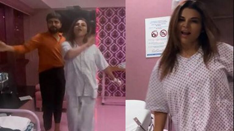 Bollywood actress rakhi sawant dances in hospital video goes viral