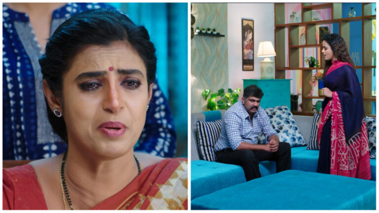 Lasya confronts Nandu about his evil plan in todays intinti gruhalakshmi serial episode