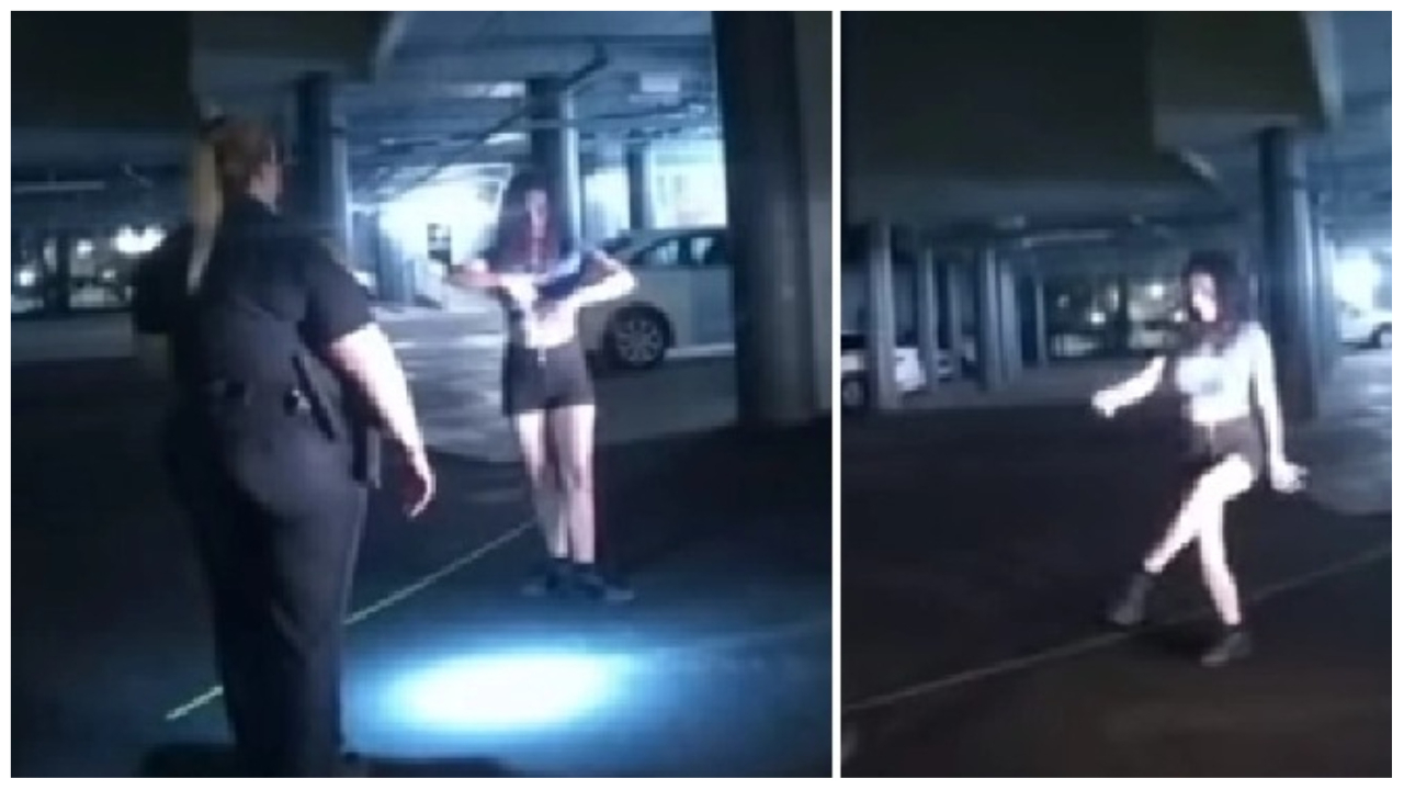 drunk-woman-tries-escape-breathalyser-test-by-dancing-in-front-of-police
