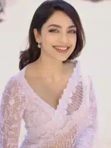 sobhita dhulipala white saree photos