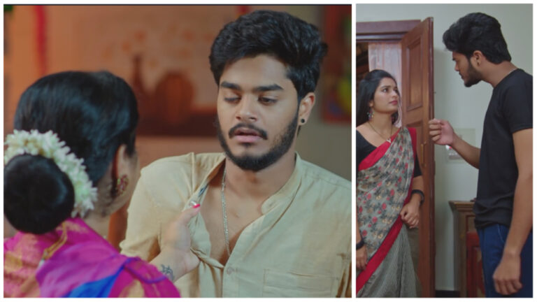 Jnanamba-lashes-out-at-Akhil-for-getting-intoxicated-in-todays-janaki-kalaganaledu serial episode