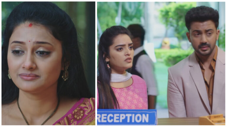 vedaswini-is-heartbroken in todays ennenno janmala bandham serial episode