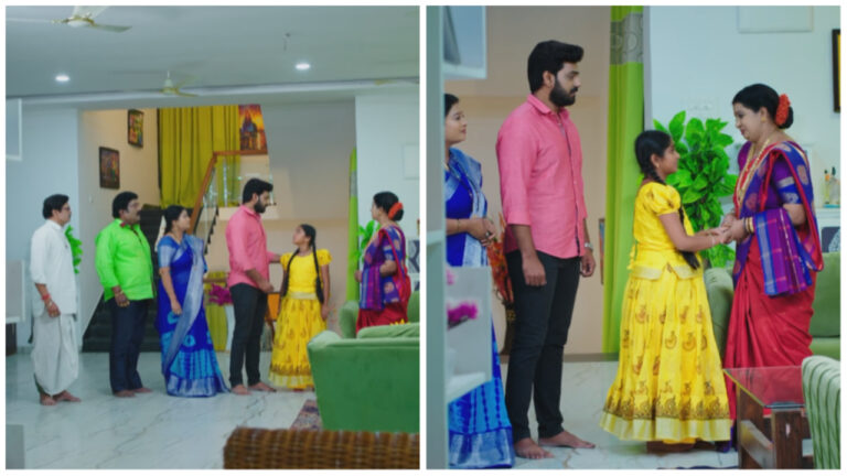 Devudammas family is happy as Adithya reveals Devis identity in todays devatha serial episode