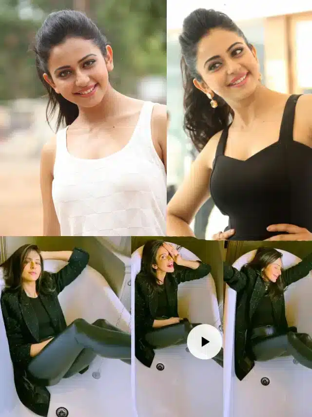 బ్లాక్ డ్రెస్సులో రకుల్ రెచ్చిపోయిందిగా… అంతా చూపించేసింది..!