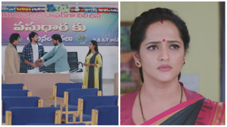 vasudhara thinking about jagathi in todays guppedantha manasu serial episode