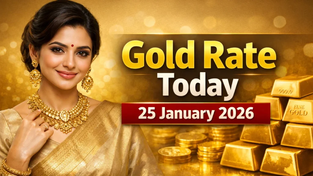Gold Rate Today in India, 25 January 2026 Updates
