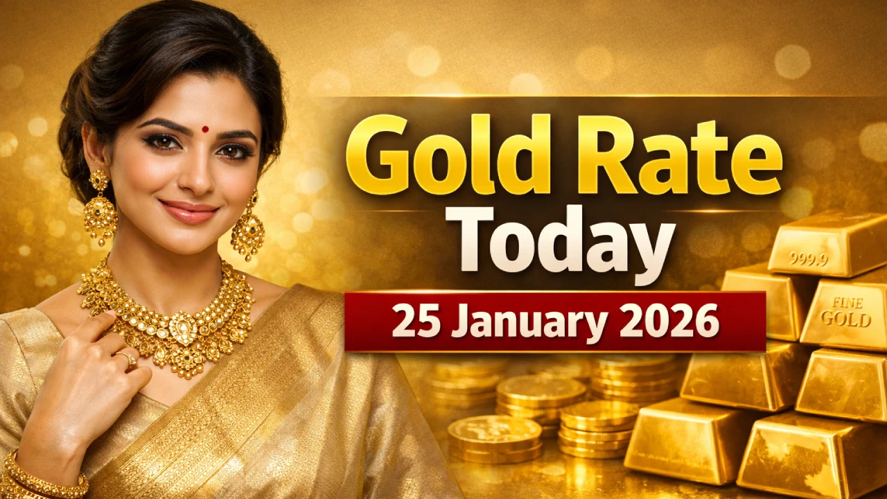 Gold Rate Today in India, 25 January 2026 Updates
