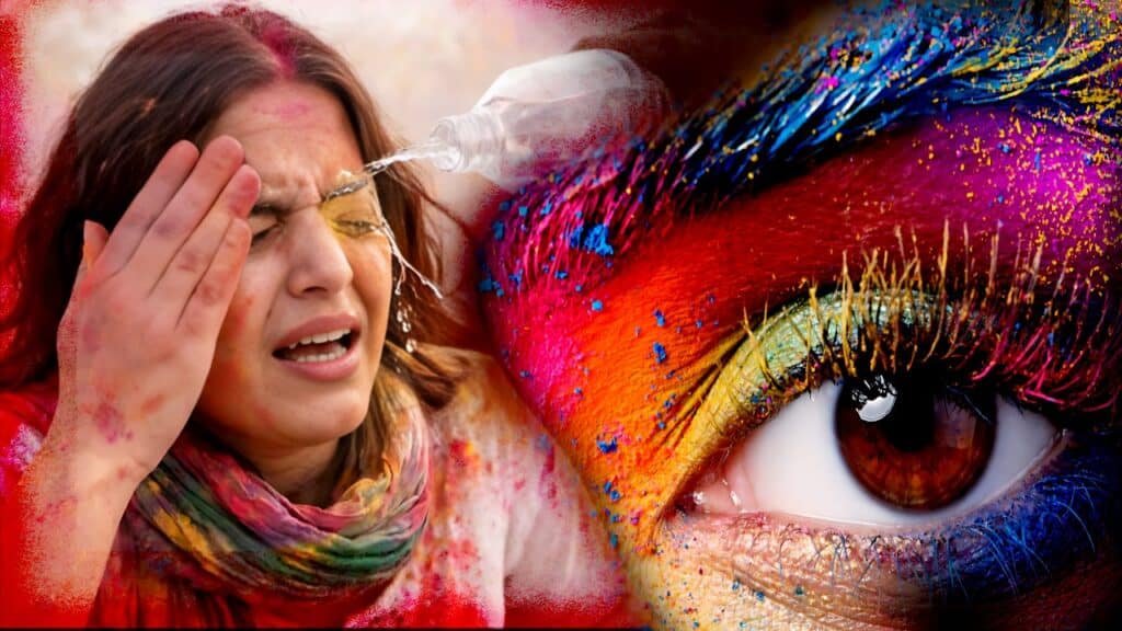 Holi Color in Eyes 2026
