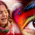 Holi Color in Eyes 2026