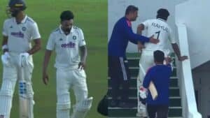 KL Rahul Injury Scare: India Batter Seen Stumbling on Stairs After IND vs SL Test Day 1